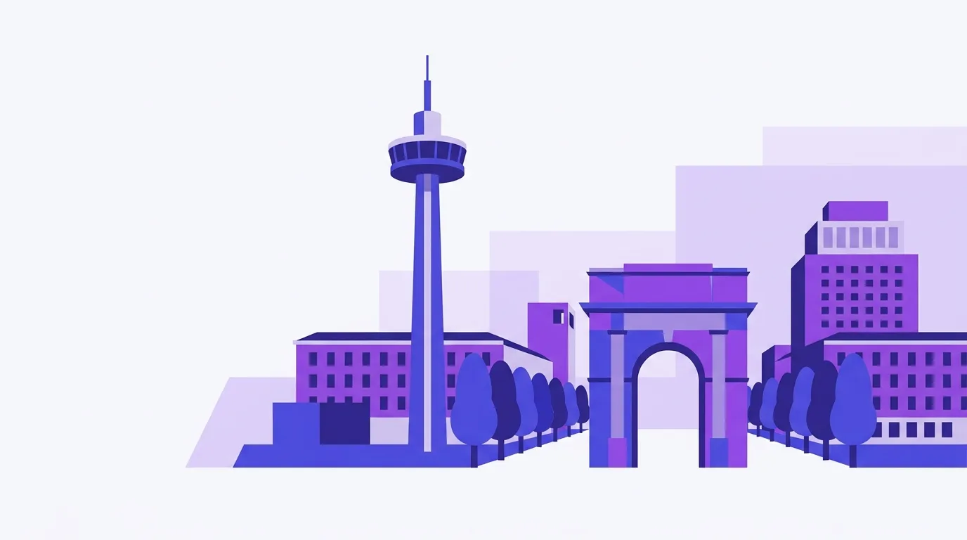Ilustración de la Ciudad Universitaria de Madrid (UCM)